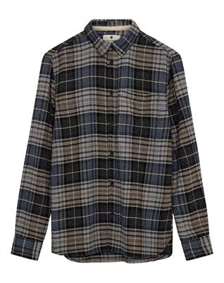 AKKonrad Structure Skjorte - Blue Indigo